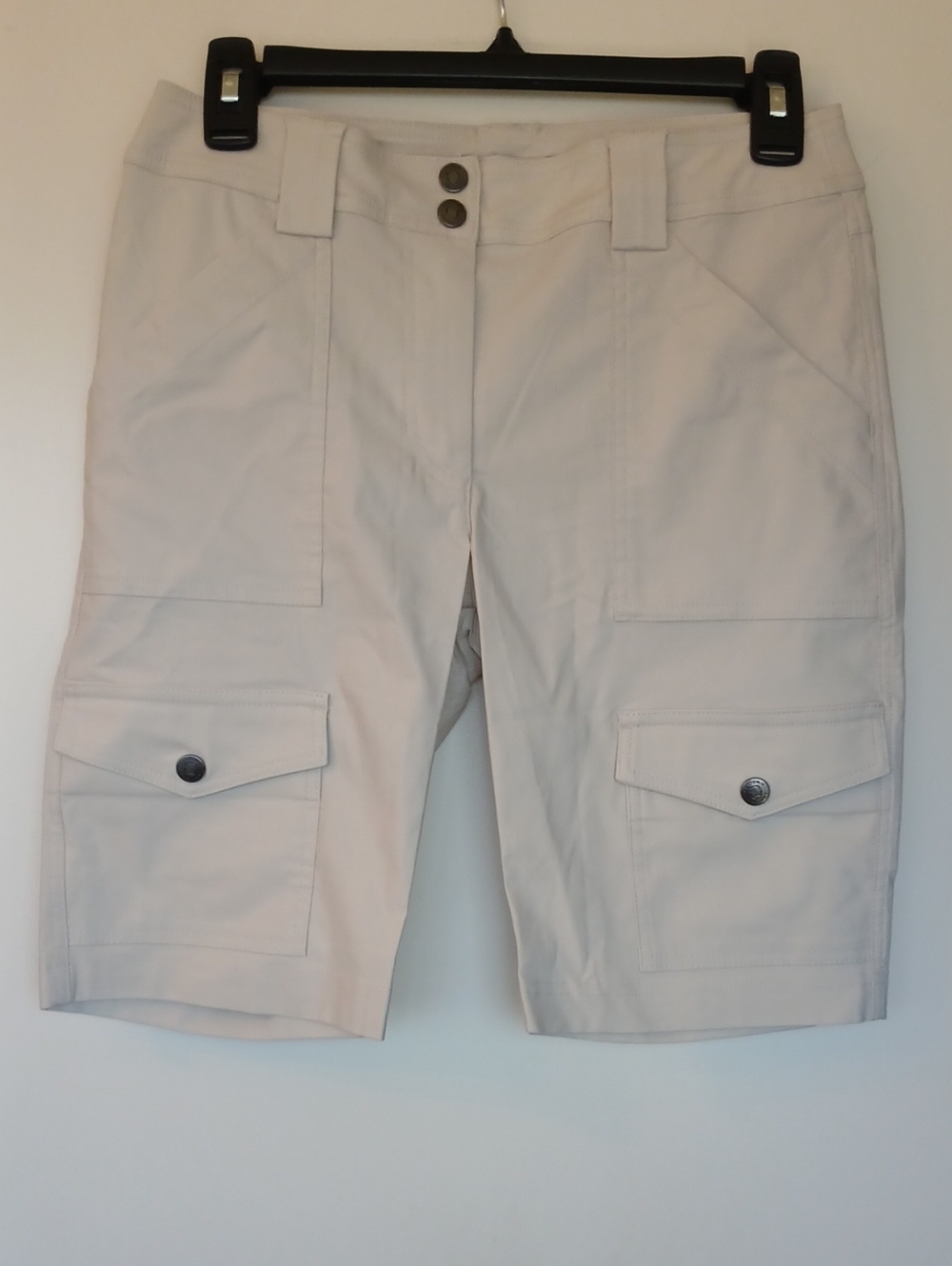 Anatomie Apiedi Bermuda Cargo Shorts Cream Size XS